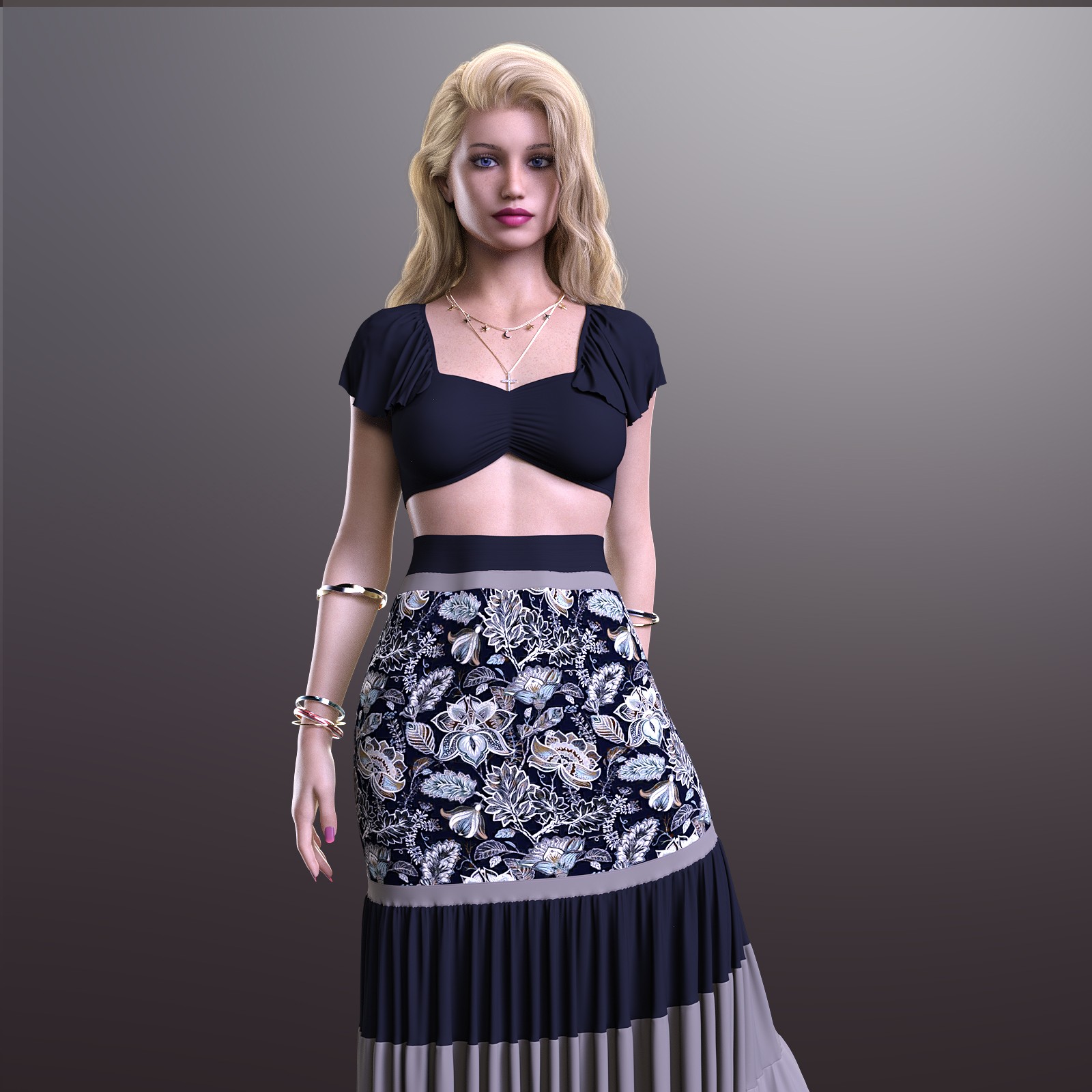 MbM Autumn Boho Outfit for Genesis 8 Female by N/A