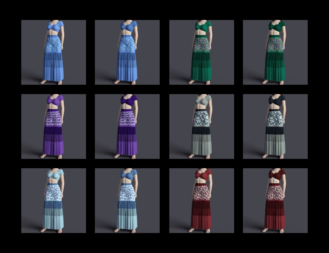 MbM Autumn Boho Outfit for Genesis 8 Female by N/A