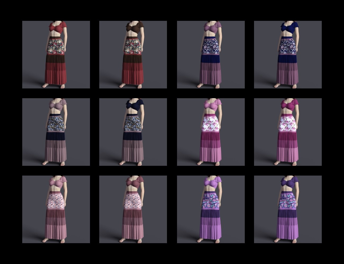 MbM Autumn Boho Outfit for Genesis 8 Female by N/A