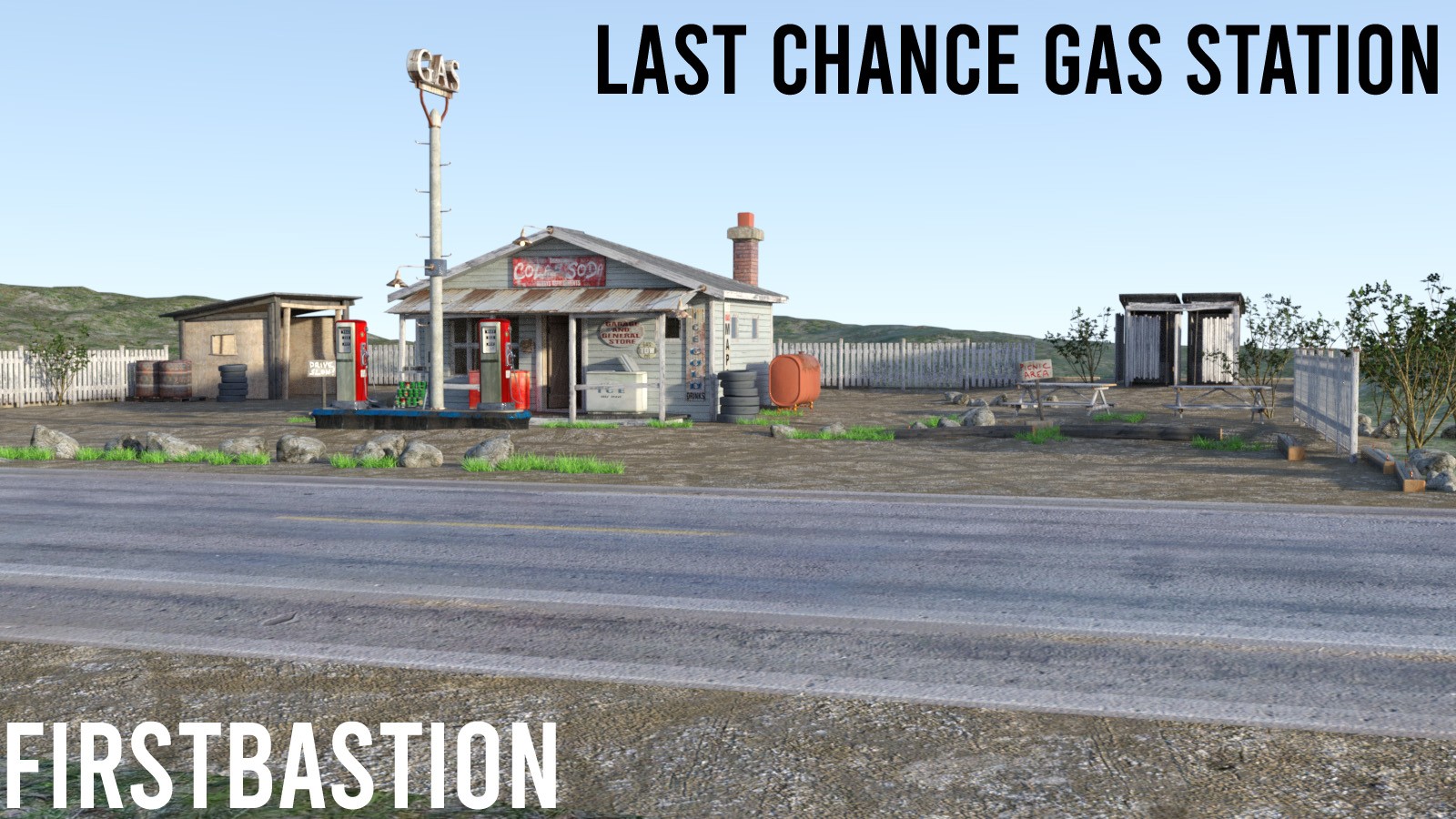 1stB Last Chance Gas Station iRay & 3DL by N/A