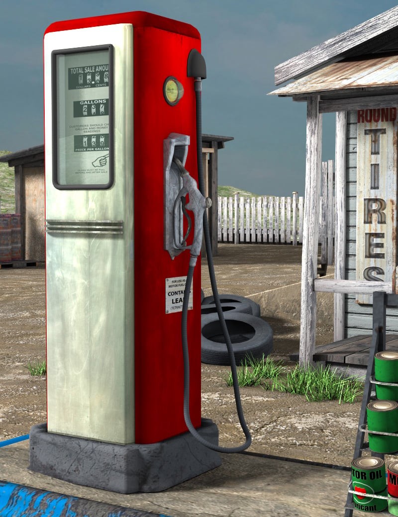 1stB Last Chance Gas Station iRay & 3DL by N/A