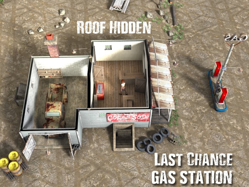 1stB Last Chance Gas Station iRay & 3DL by N/A