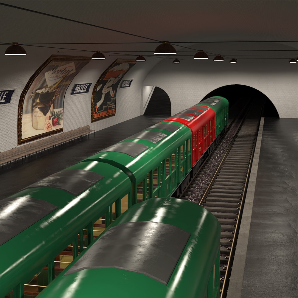PARIS - Station De Metro for Daz Studio by N/A