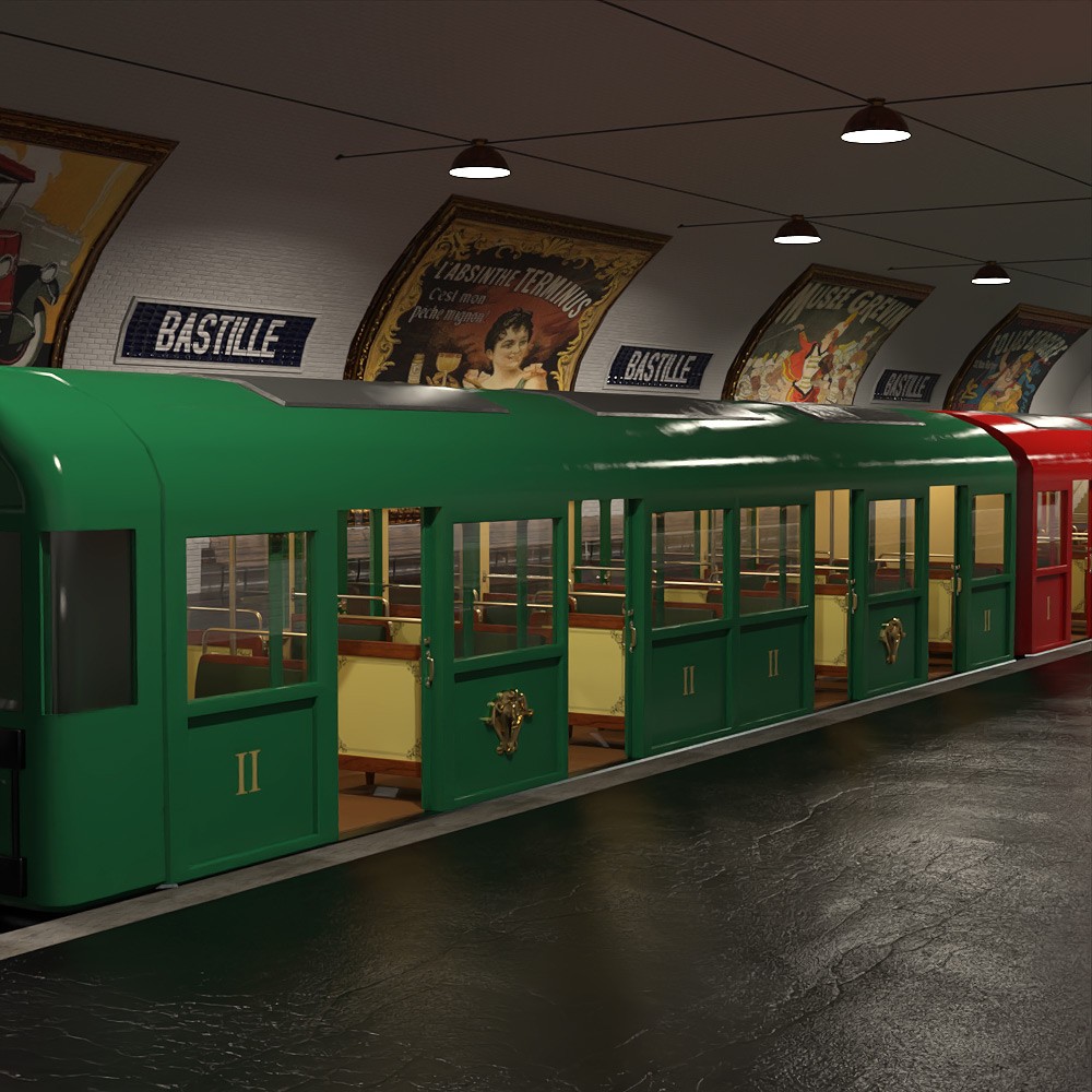 PARIS - Station De Metro for Daz Studio by N/A
