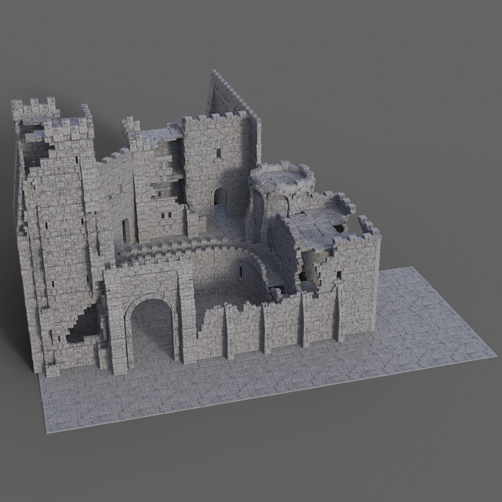 Castle Ruines Kit for Daz Studio by N/A