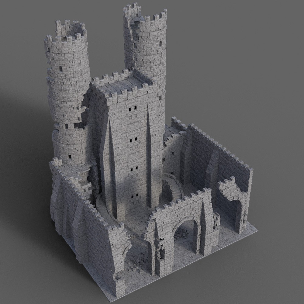 Castle Ruines Kit for Daz Studio by N/A