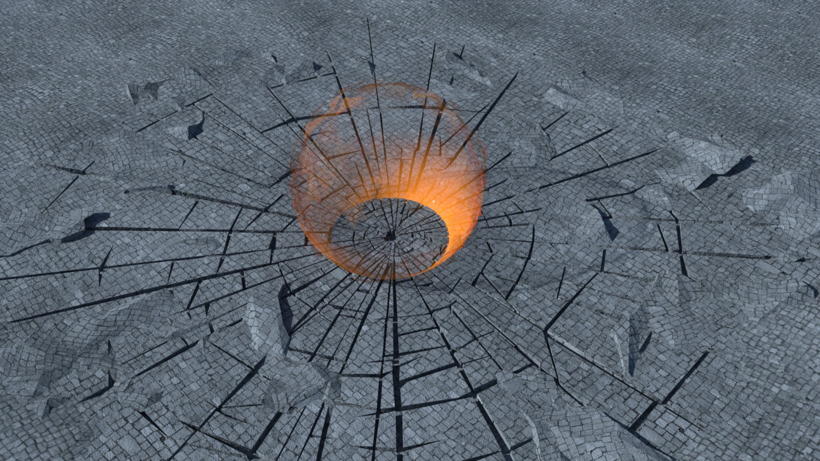 Shattered ground by N/A