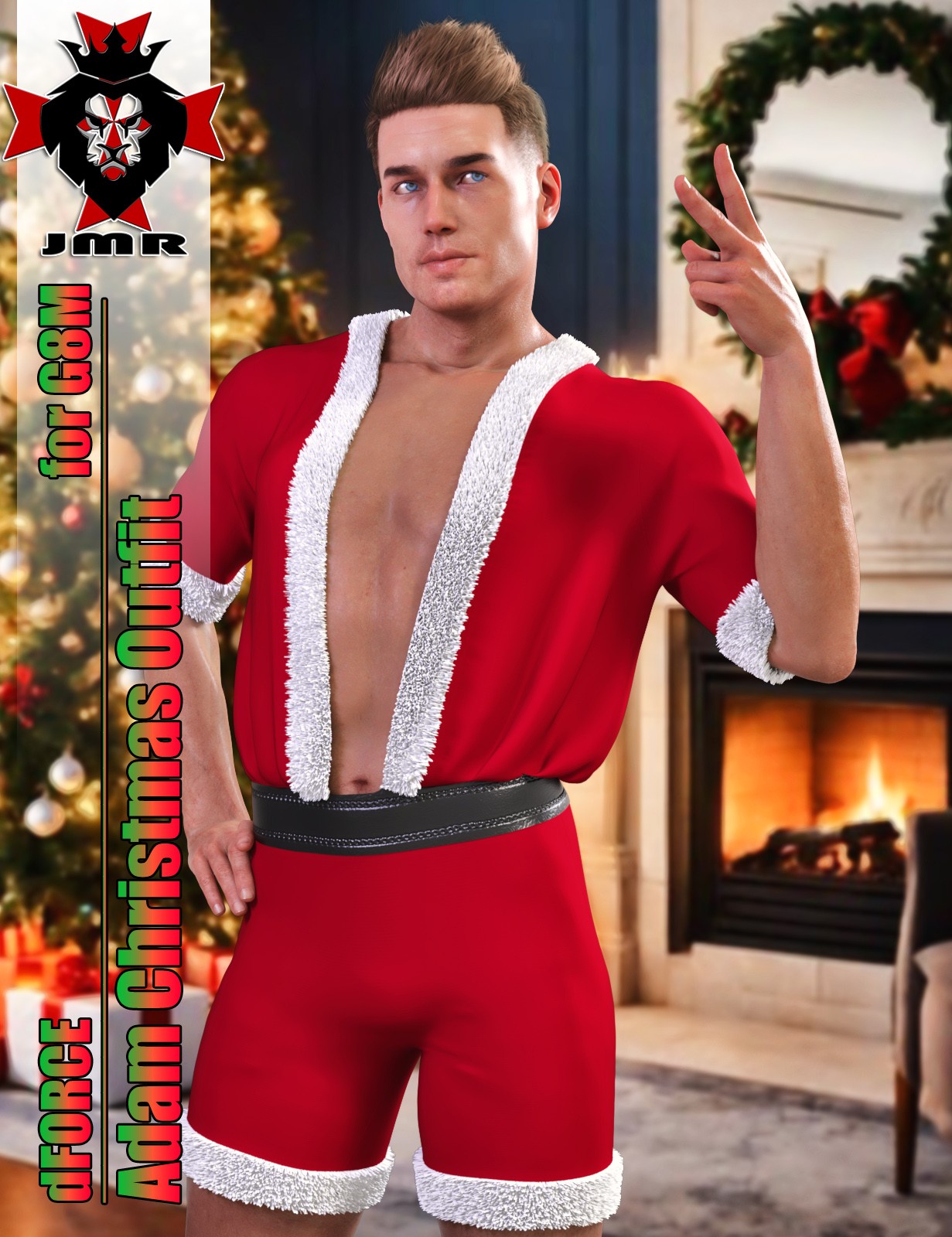 JMR dForce Adam Christmas Outfit for G8M by N/A