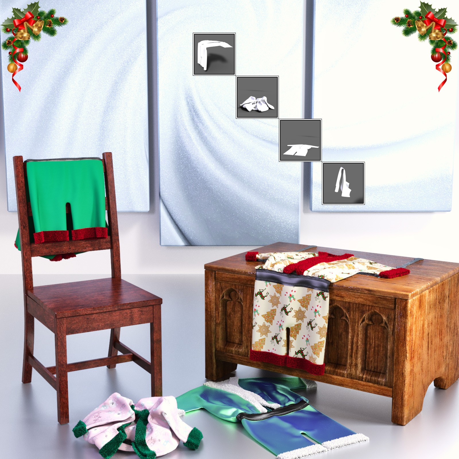 JMR dForce Adam Christmas Outfit for G8M by N/A