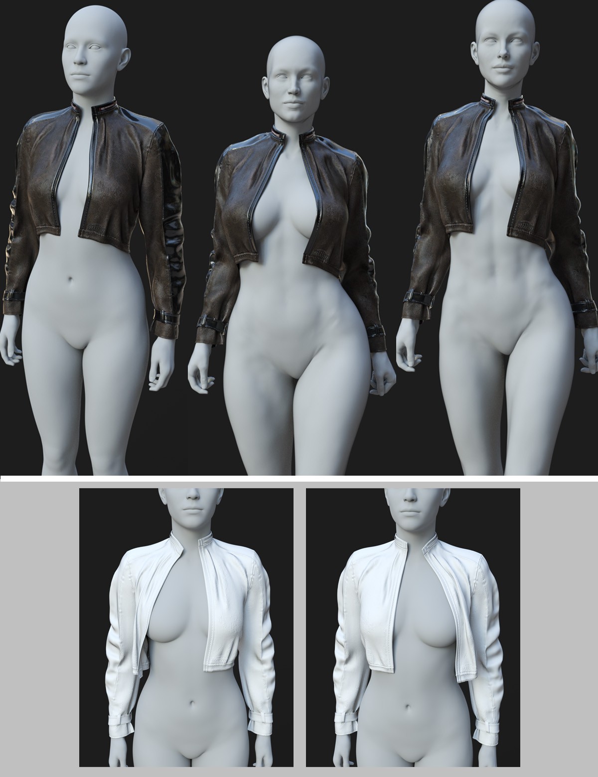 dForce Code One Open Jacket for Genesis8-8.1F-G9 by N/A