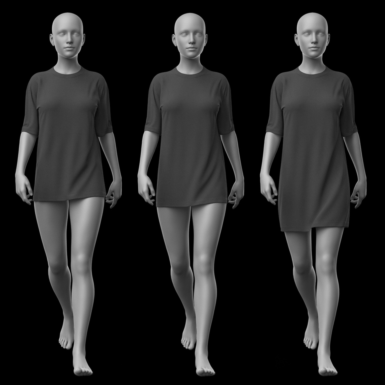 Shirt Long and Stockings G8 Female by N/A