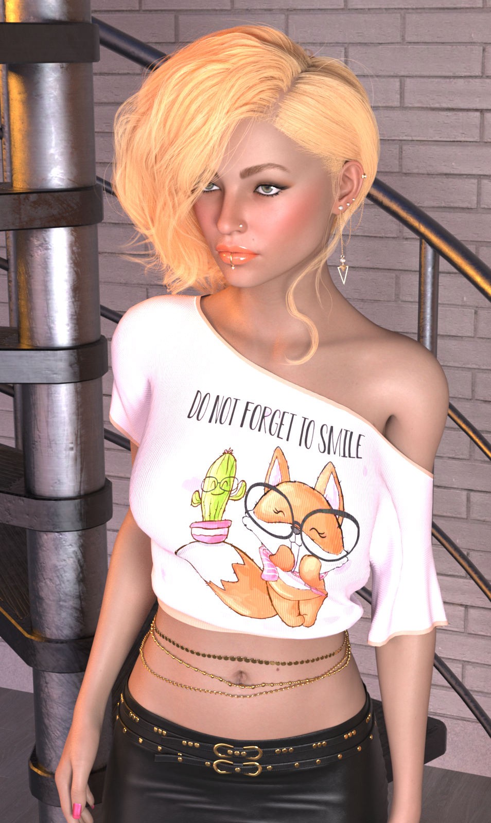 DA-SweetHeart for dforce - Assymetrical Crop Top - Genesis 8 and 9 by kaleya by N/A