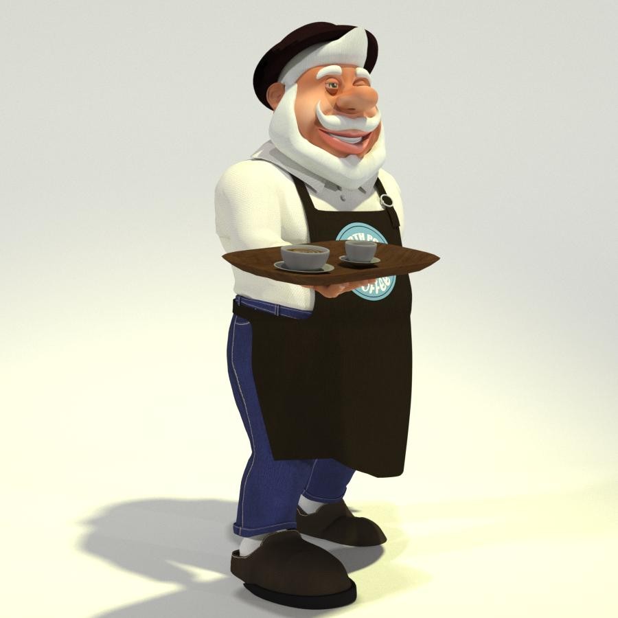 Barista Santa for Poser by N/A