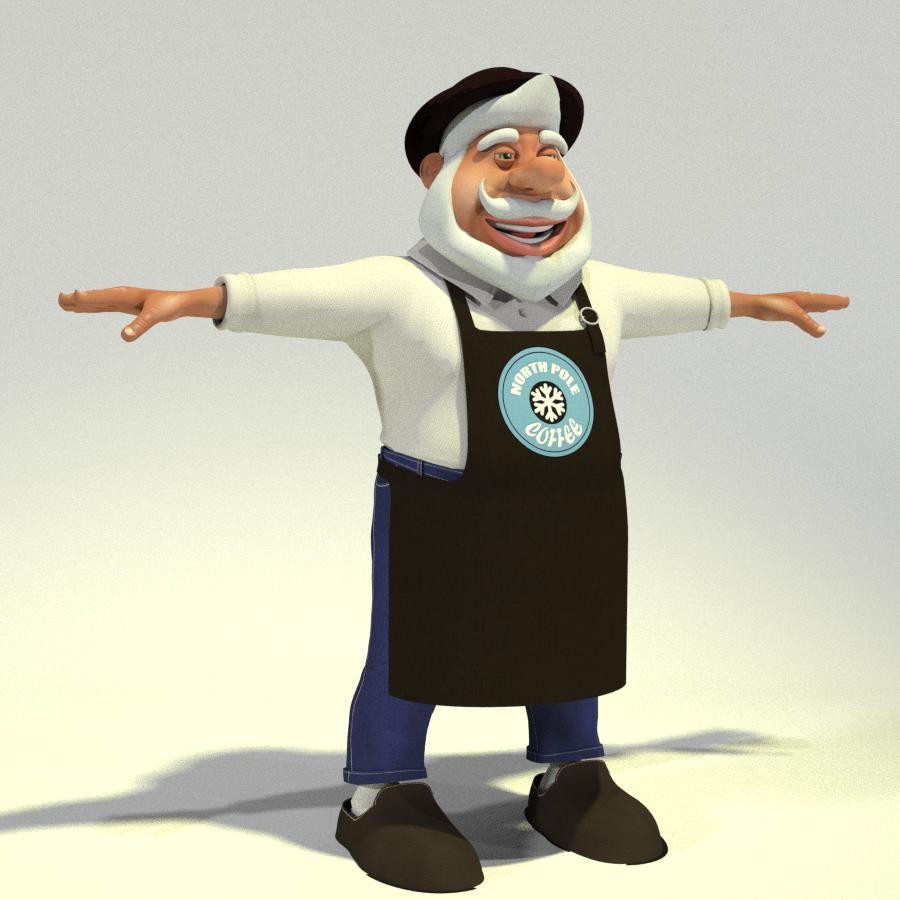 Barista Santa for Poser by N/A