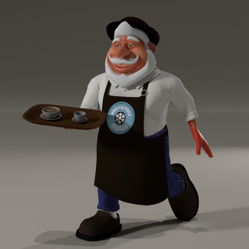 Barista Santa for Poser by N/A