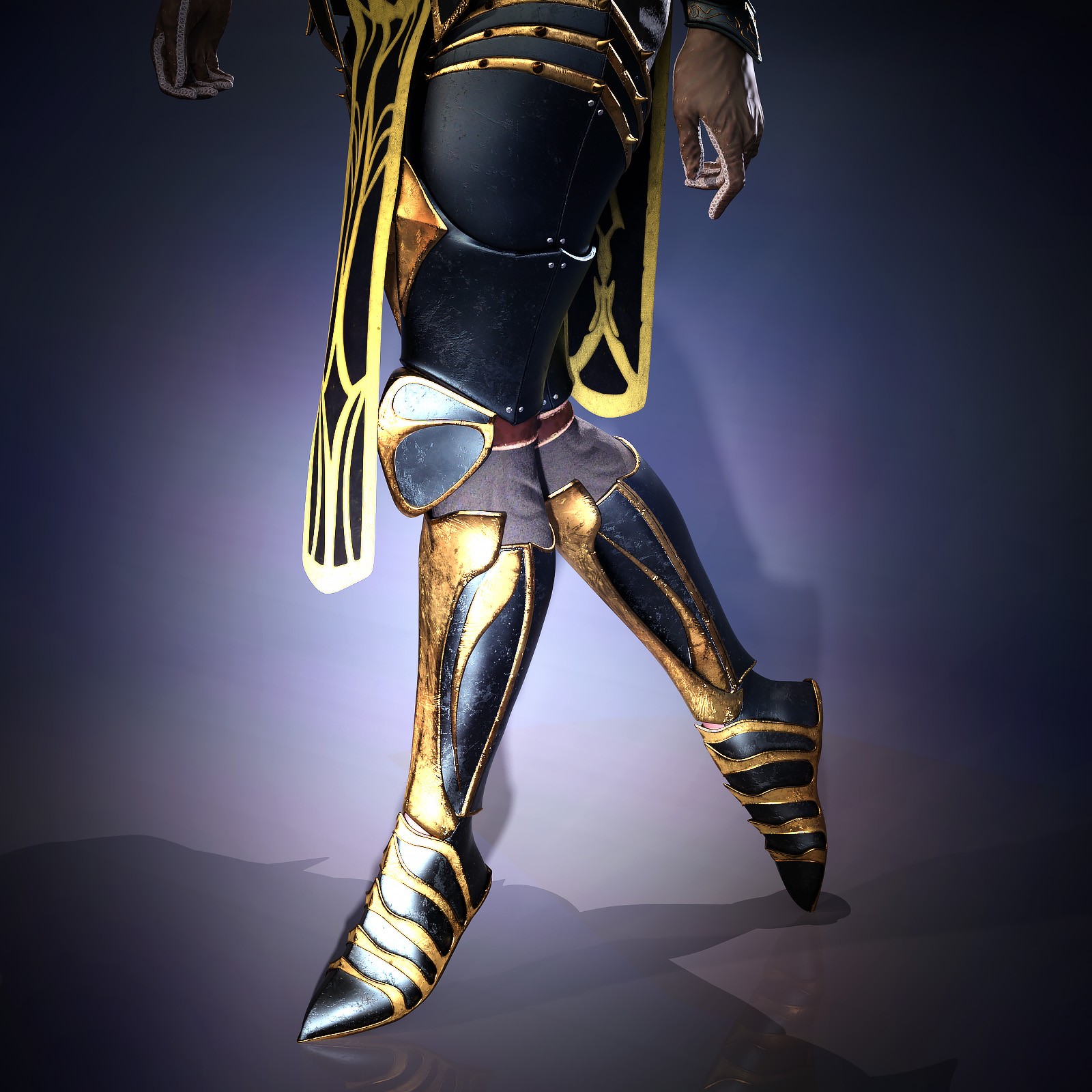 Aurum Sentinel Armor Set for Genesis 9 Female by N/A