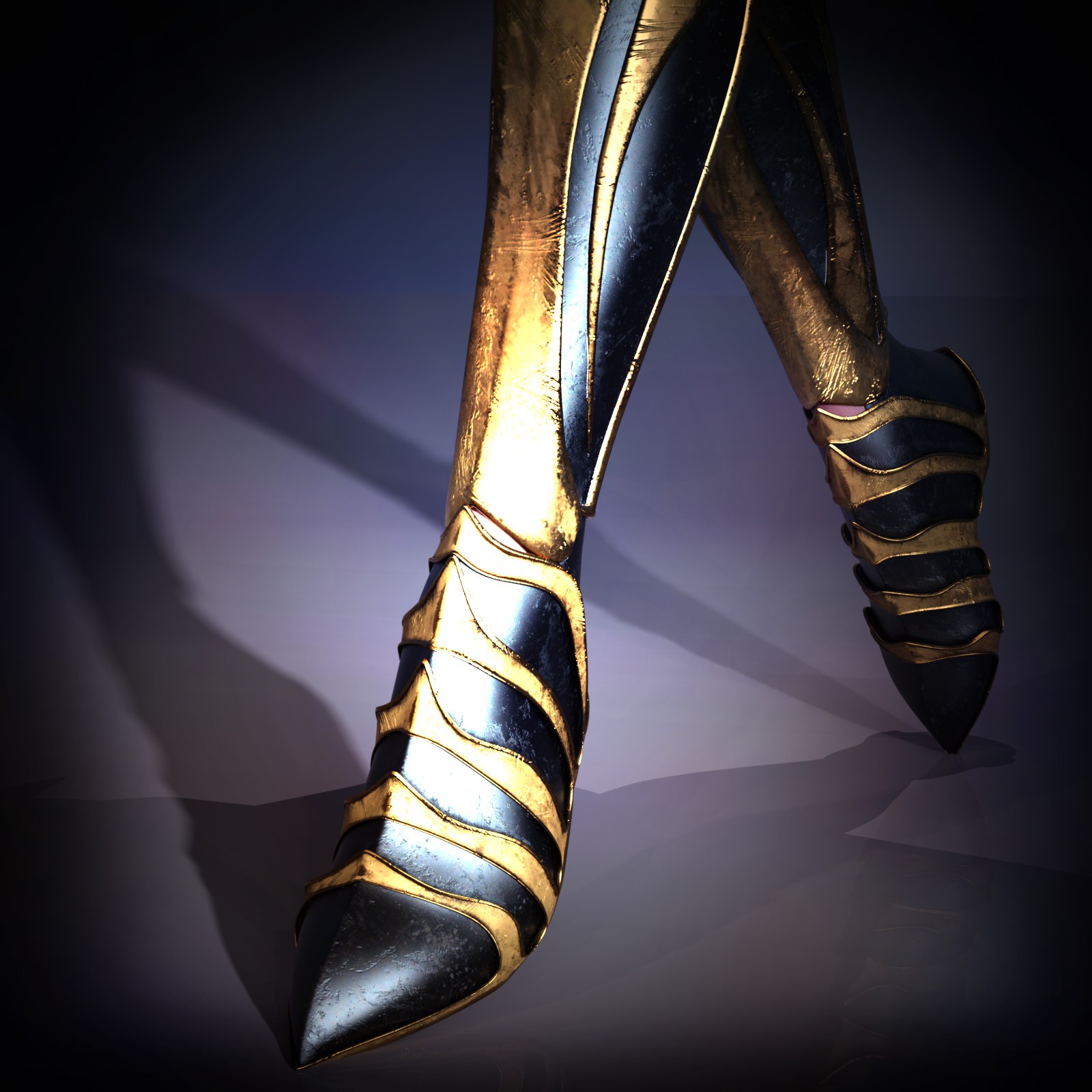 Aurum Sentinel Armor Set for Genesis 9 Female by N/A