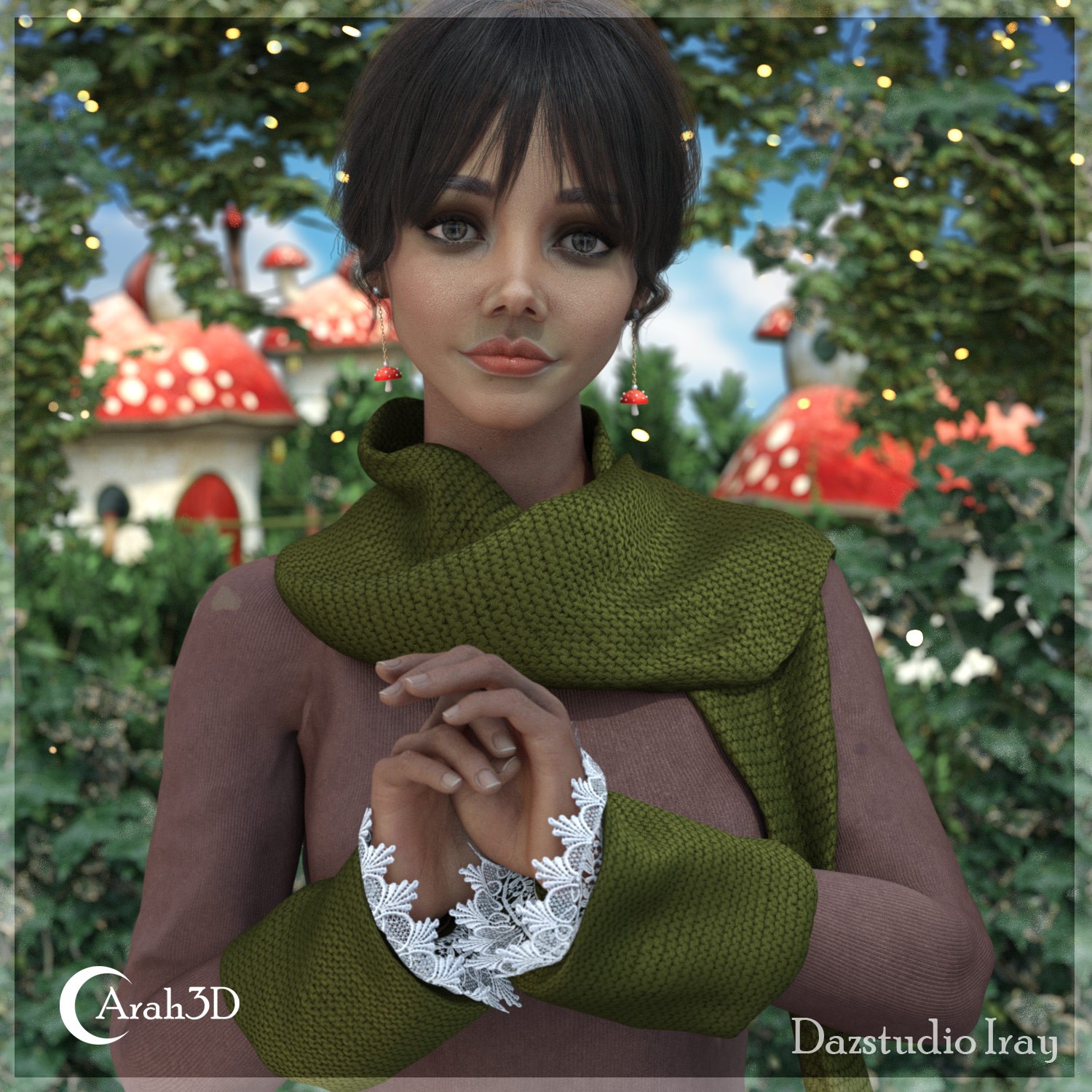 Arah3D Mushroom Accessories for G8F and G9 by N/A