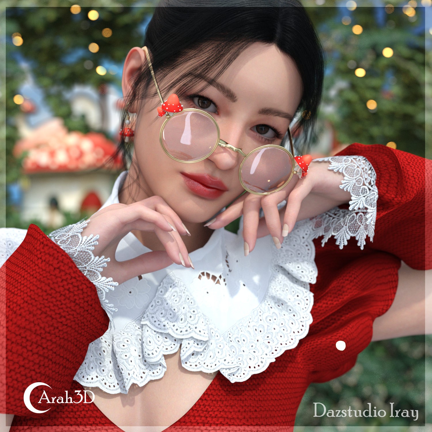 Arah3D Mushroom Accessories for G8F and G9 by N/A