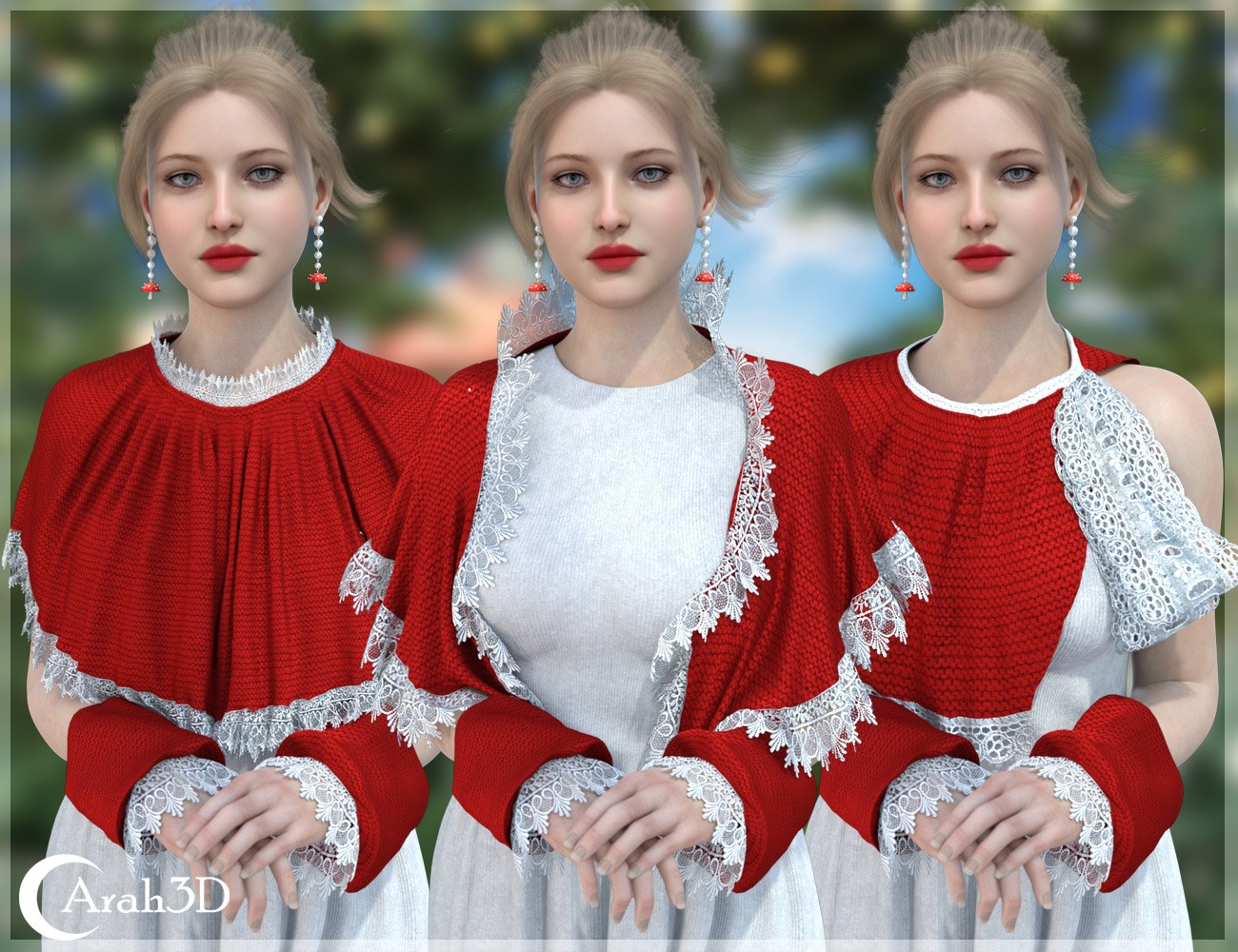 Arah3D Mushroom Accessories for G8F and G9 by N/A