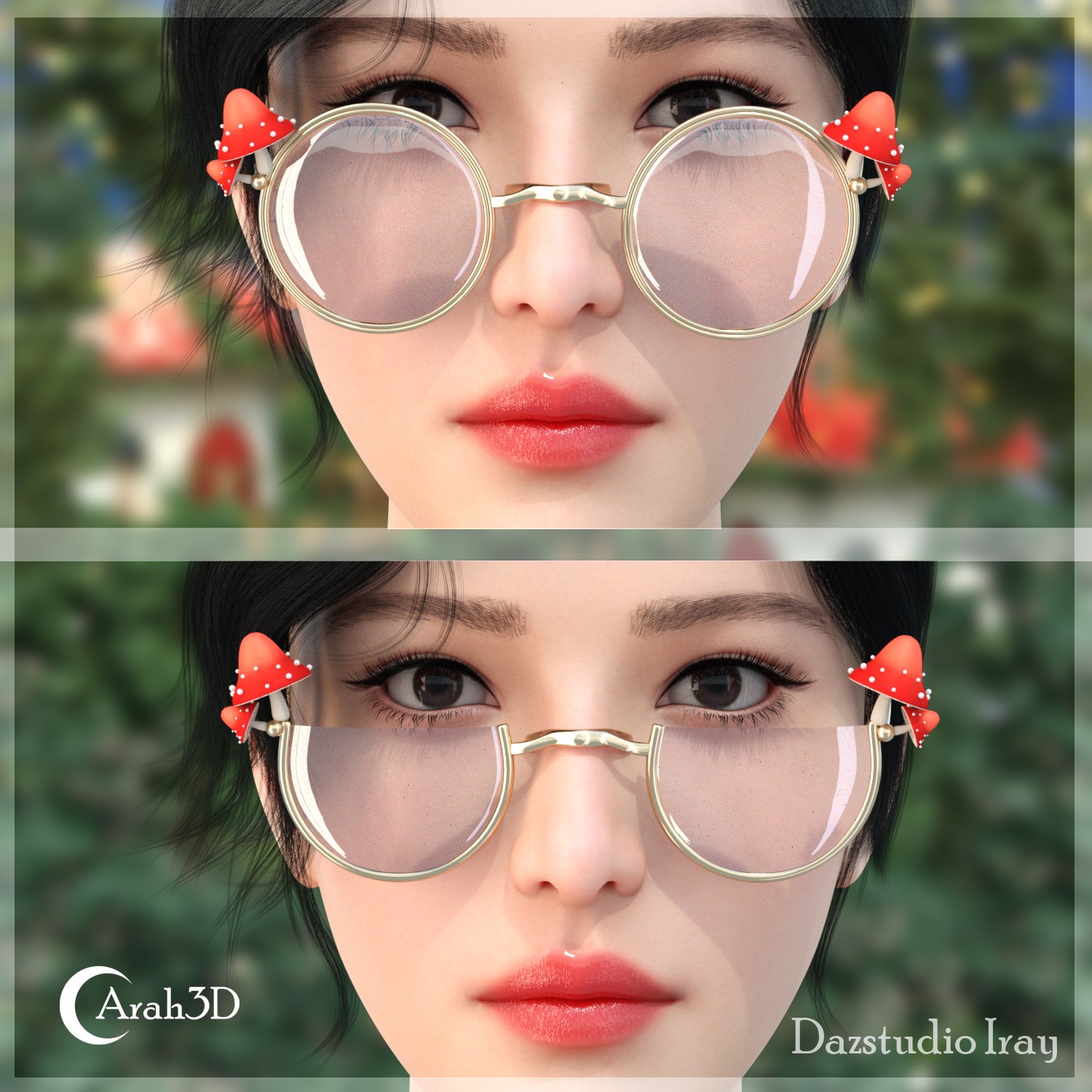 Arah3D Mushroom Accessories for G8F and G9 by N/A