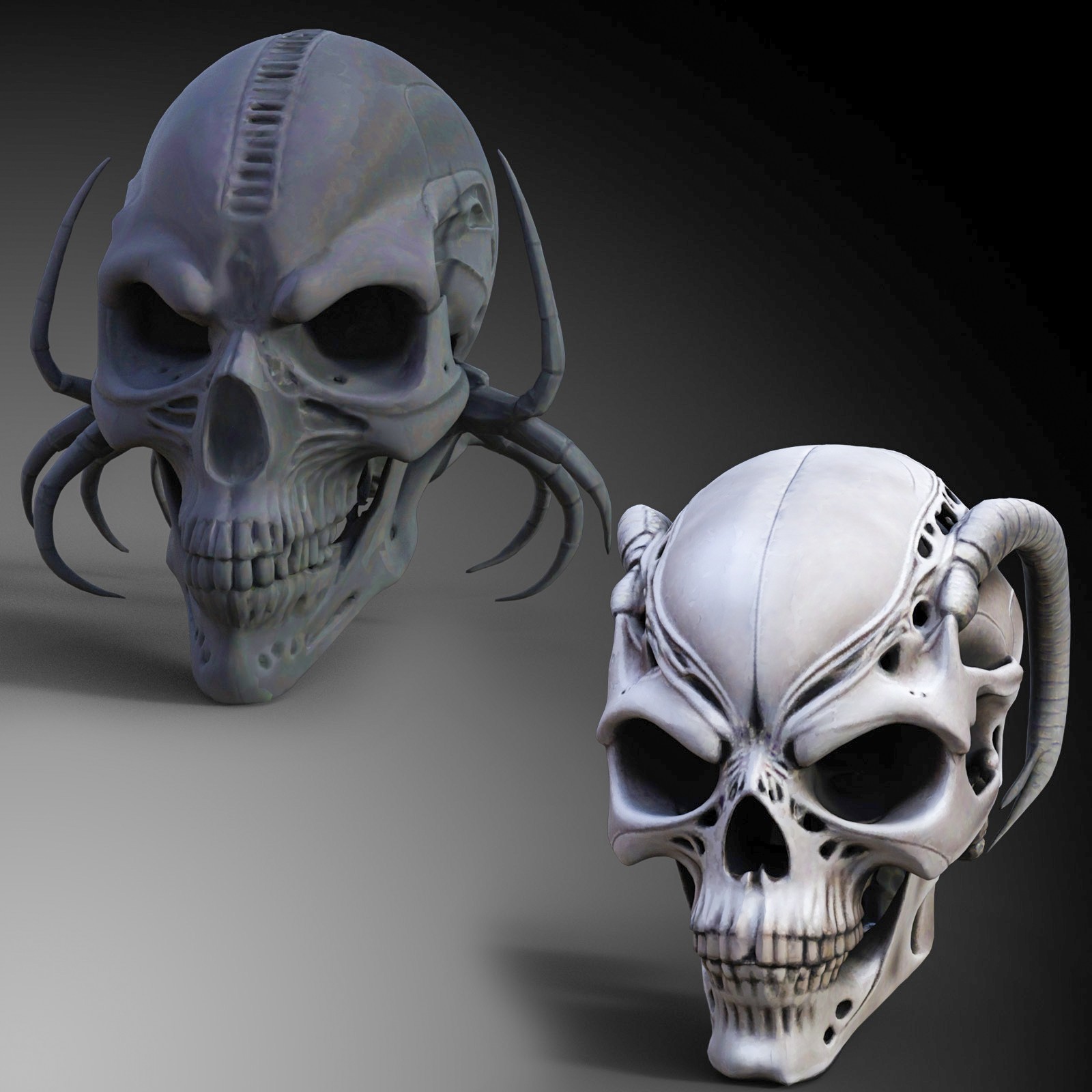 Alien Skulls by N/A