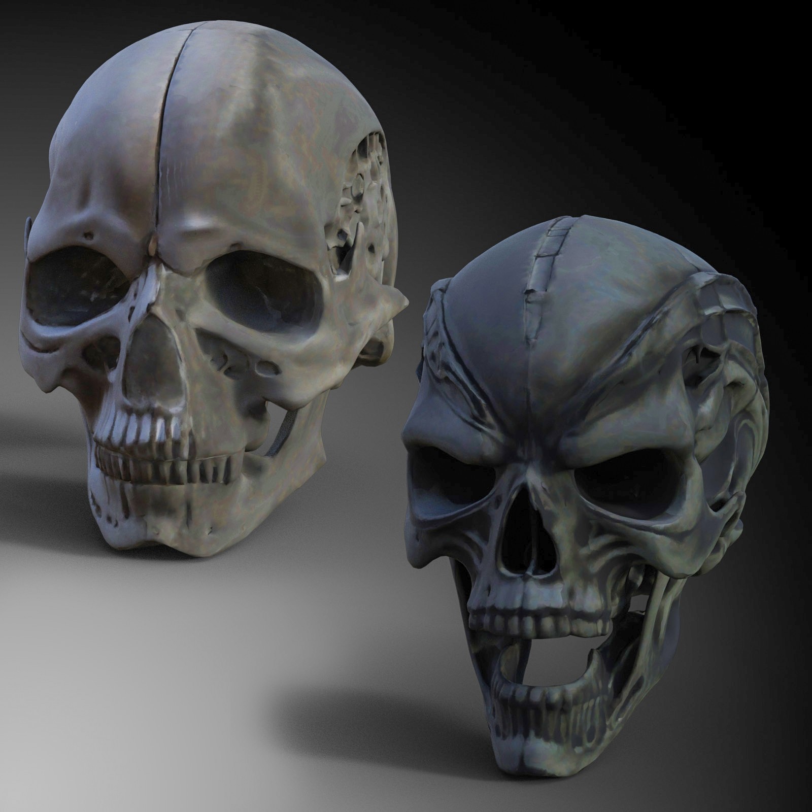 Alien Skulls by N/A