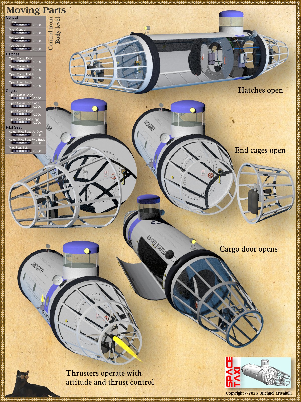 1950s Space Taxi by N/A