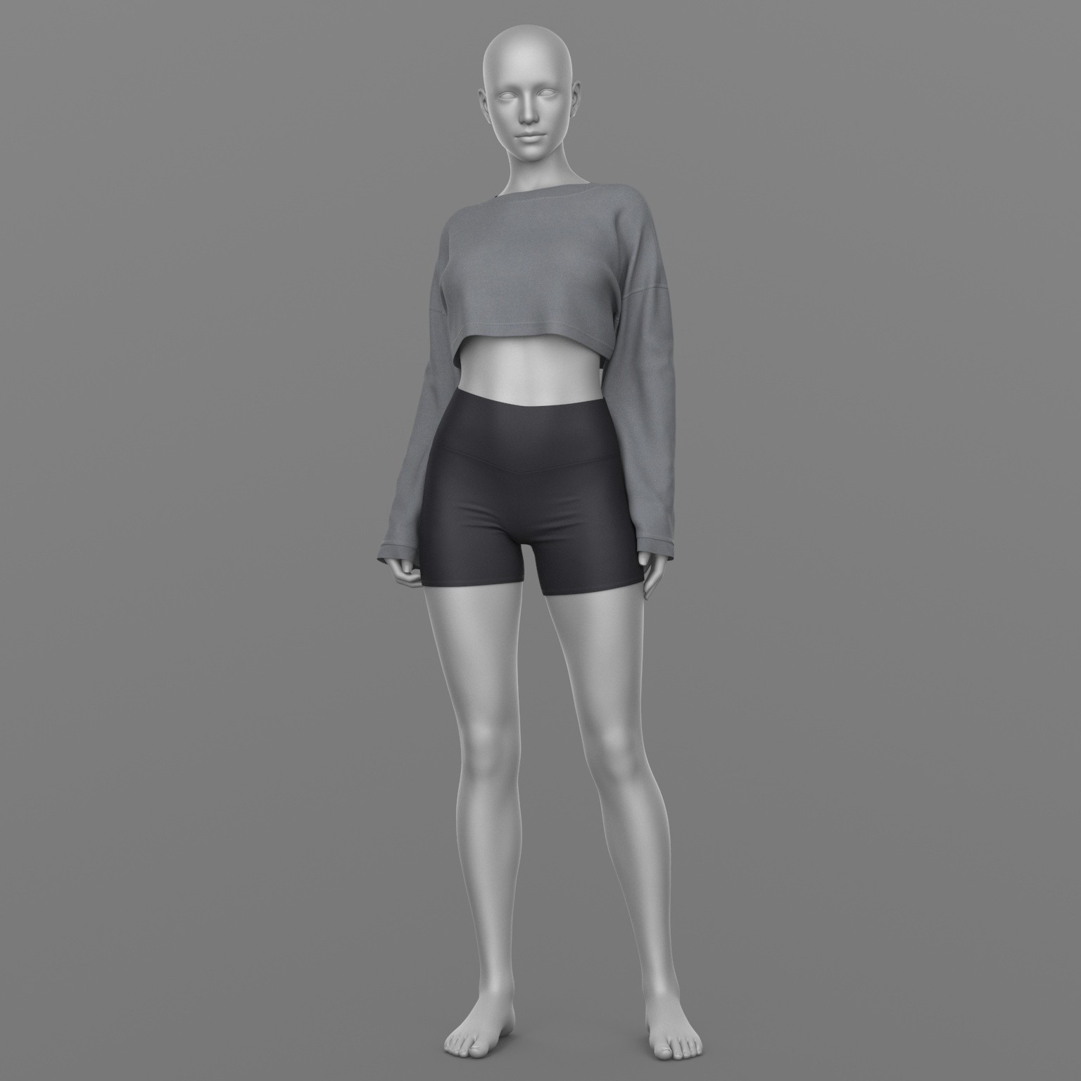 Sports Shorts and Sweatshirt G8 Female by N/A
