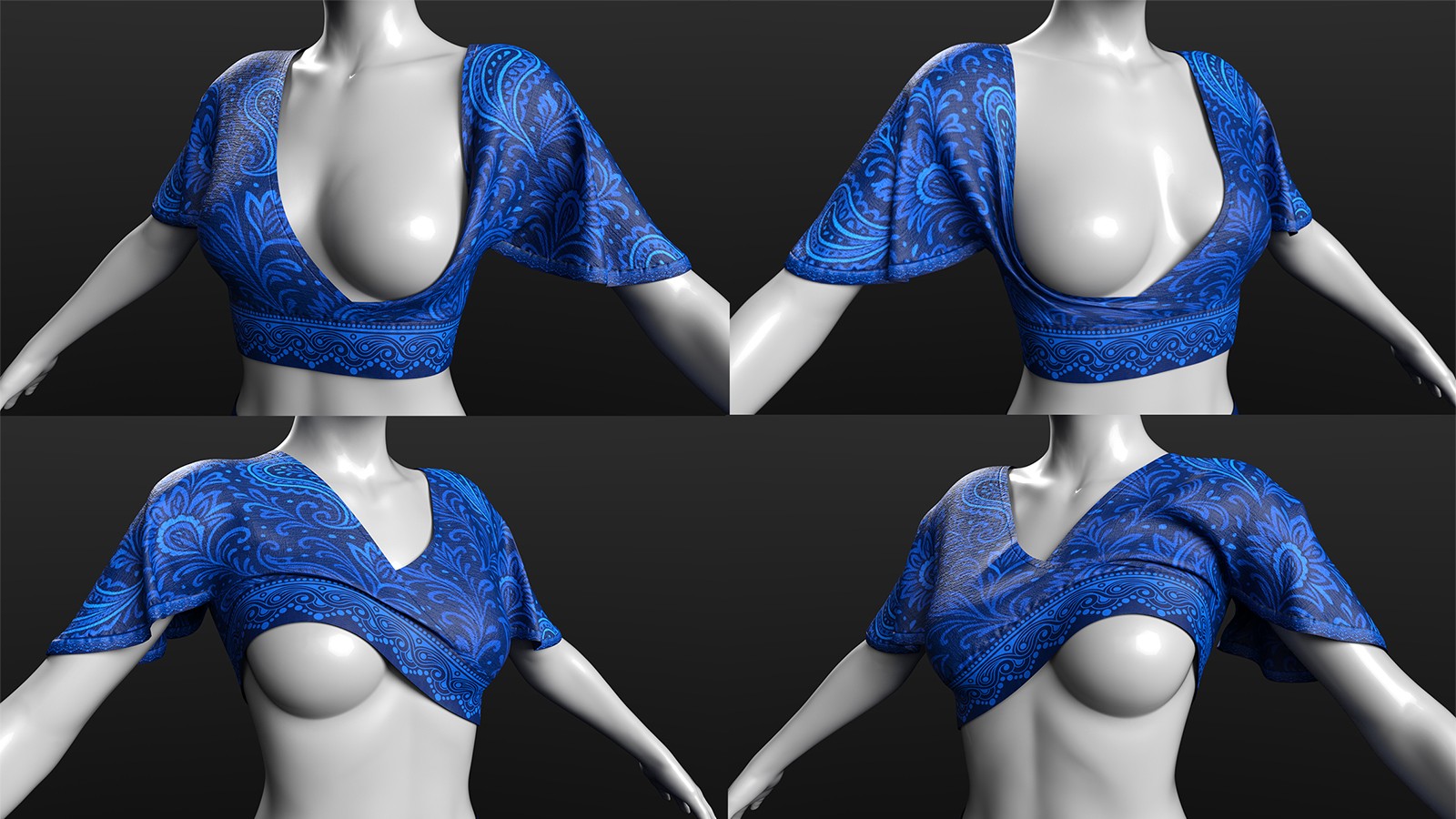 CSR dForce Harem Pants and Wrapped Crop Top G8f and G9 by N/A