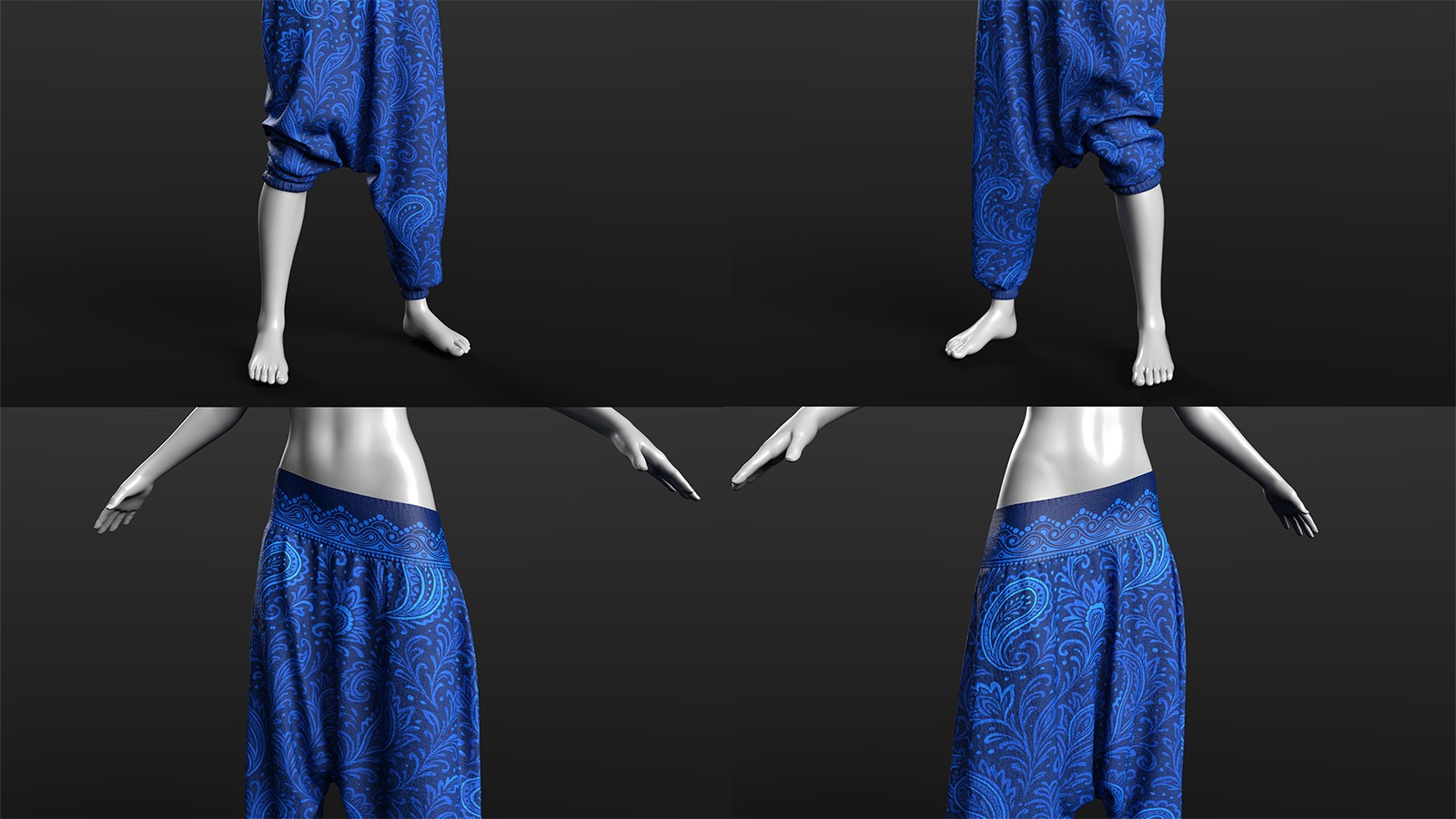 CSR dForce Harem Pants and Wrapped Crop Top G8f and G9 by N/A