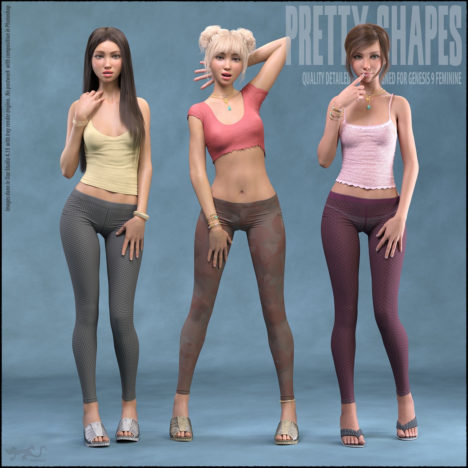 Pretty Shapes - Poses for Genesis 9 by N/A
