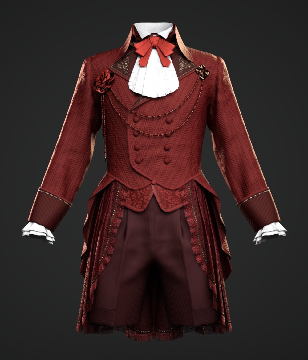 dForce Victorian Gothic Costume for the G8M, G8F, and G9 by N/A