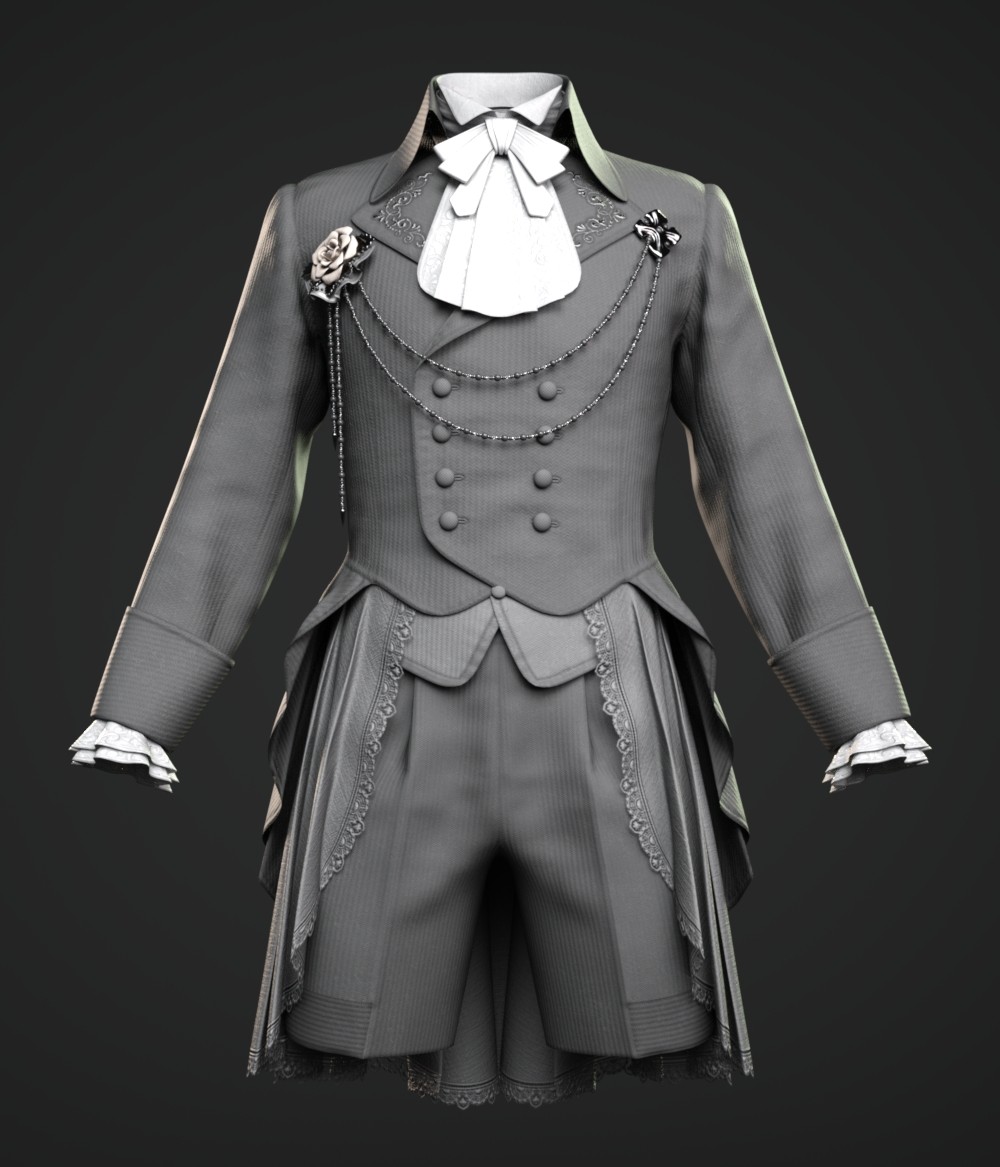 dForce Victorian Gothic Costume for the G8M, G8F, and G9 by N/A