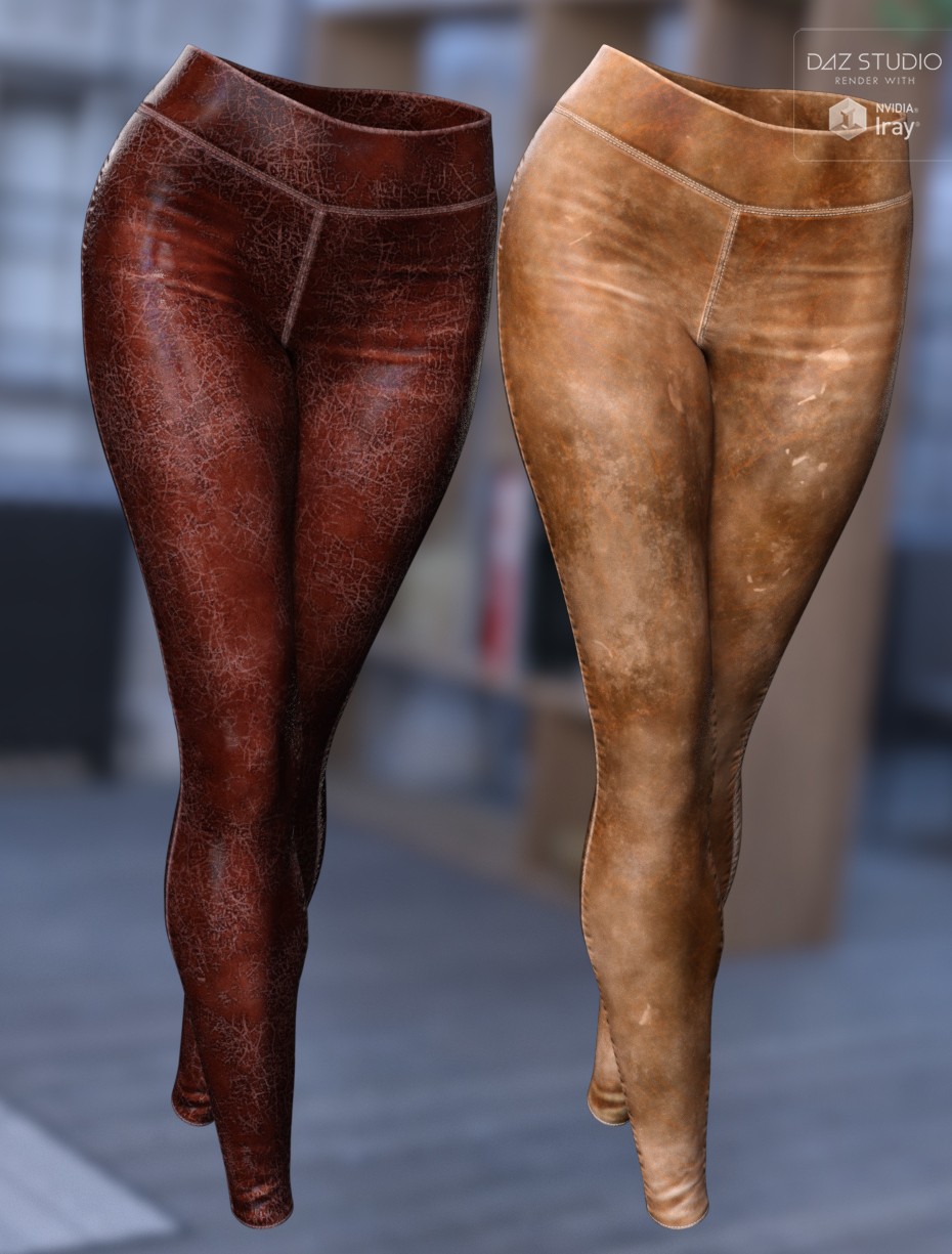 Leather Textures for dForce Casual Leggings and Tee by N/A