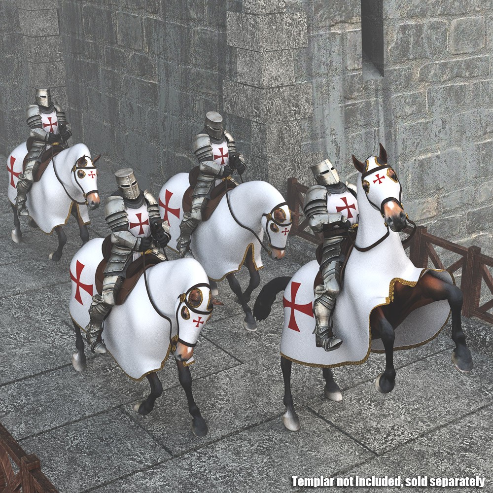 Templar Horse for Daz Studio by N/A