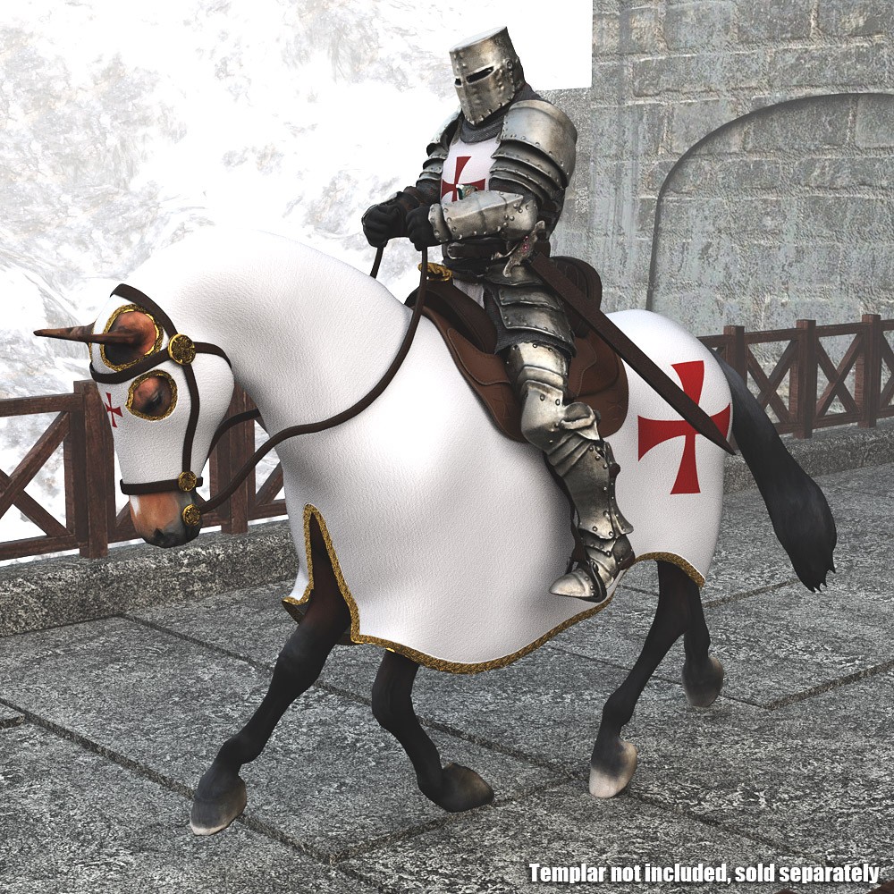 Templar Horse for Daz Studio by N/A