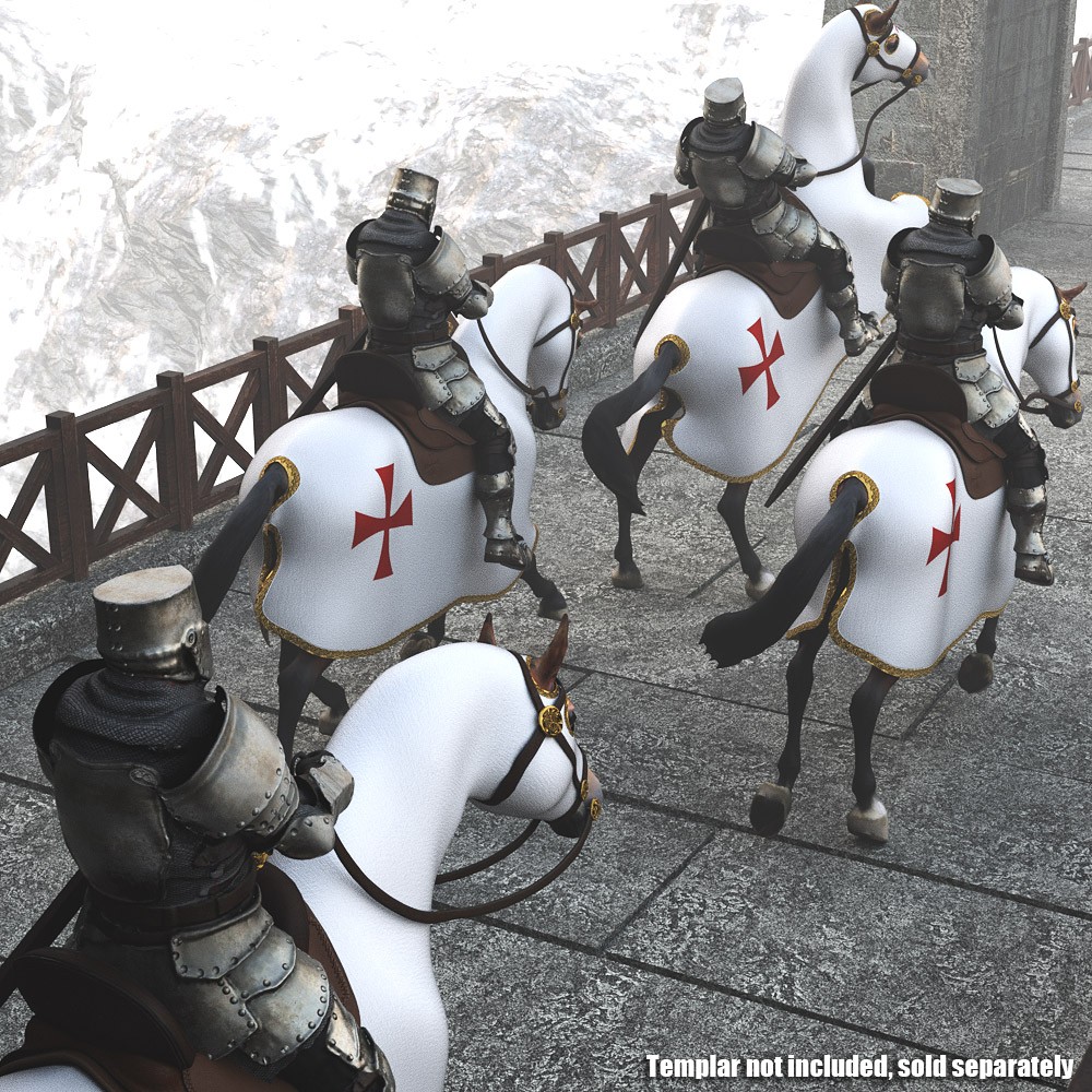 Templar Horse for Daz Studio by N/A