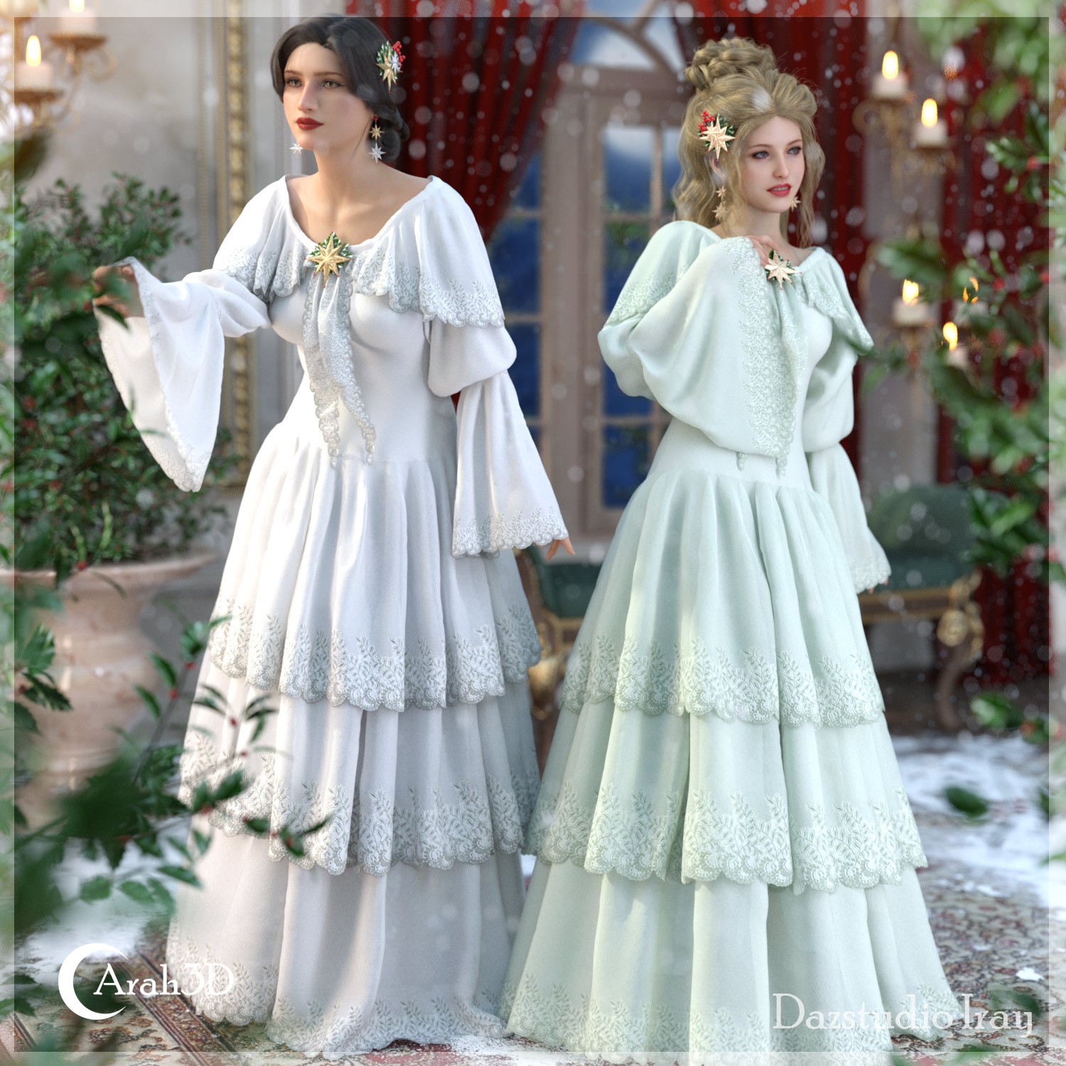 Arah3D Winter Holly for G8F and G9 by N/A