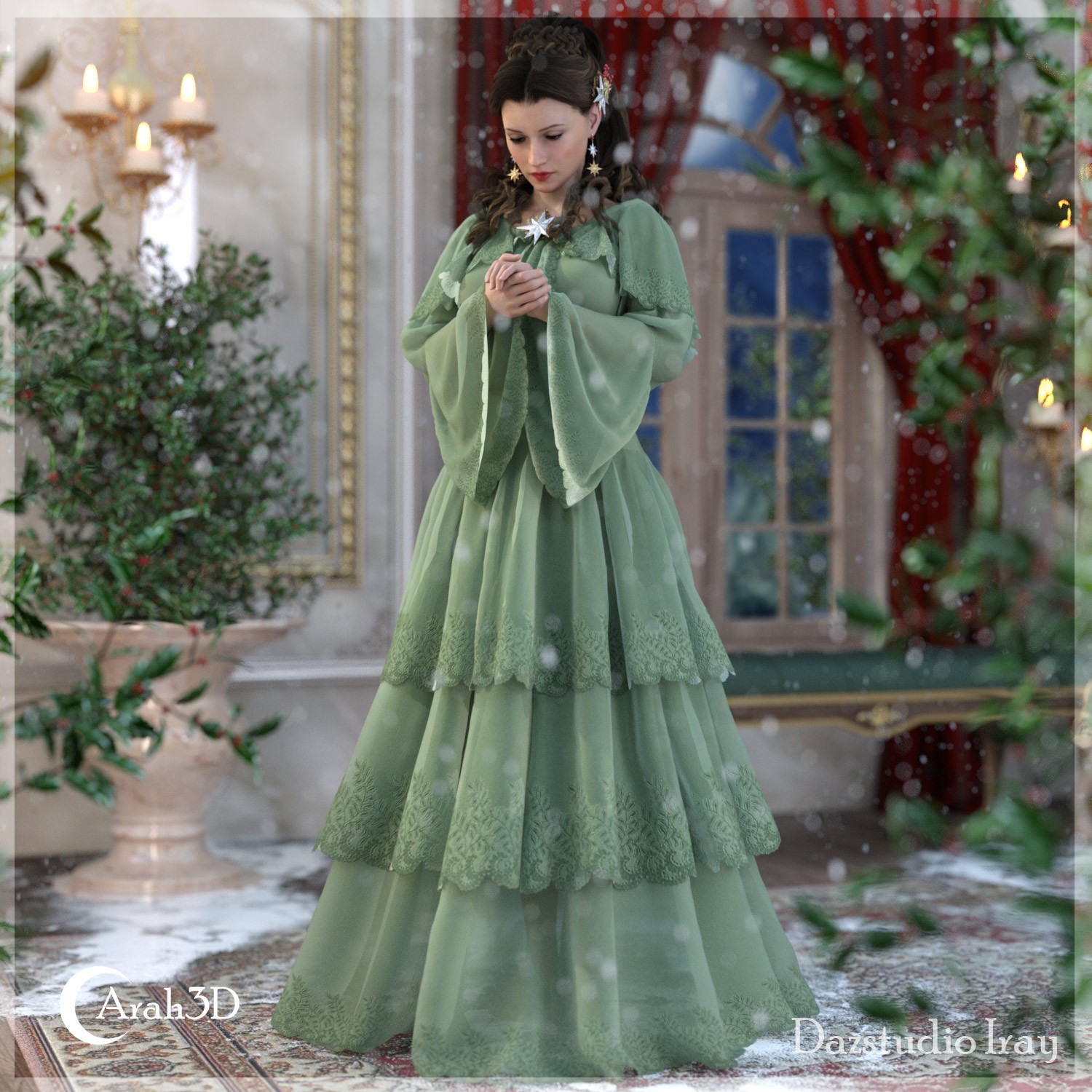 Arah3D Winter Holly for G8F and G9 by N/A
