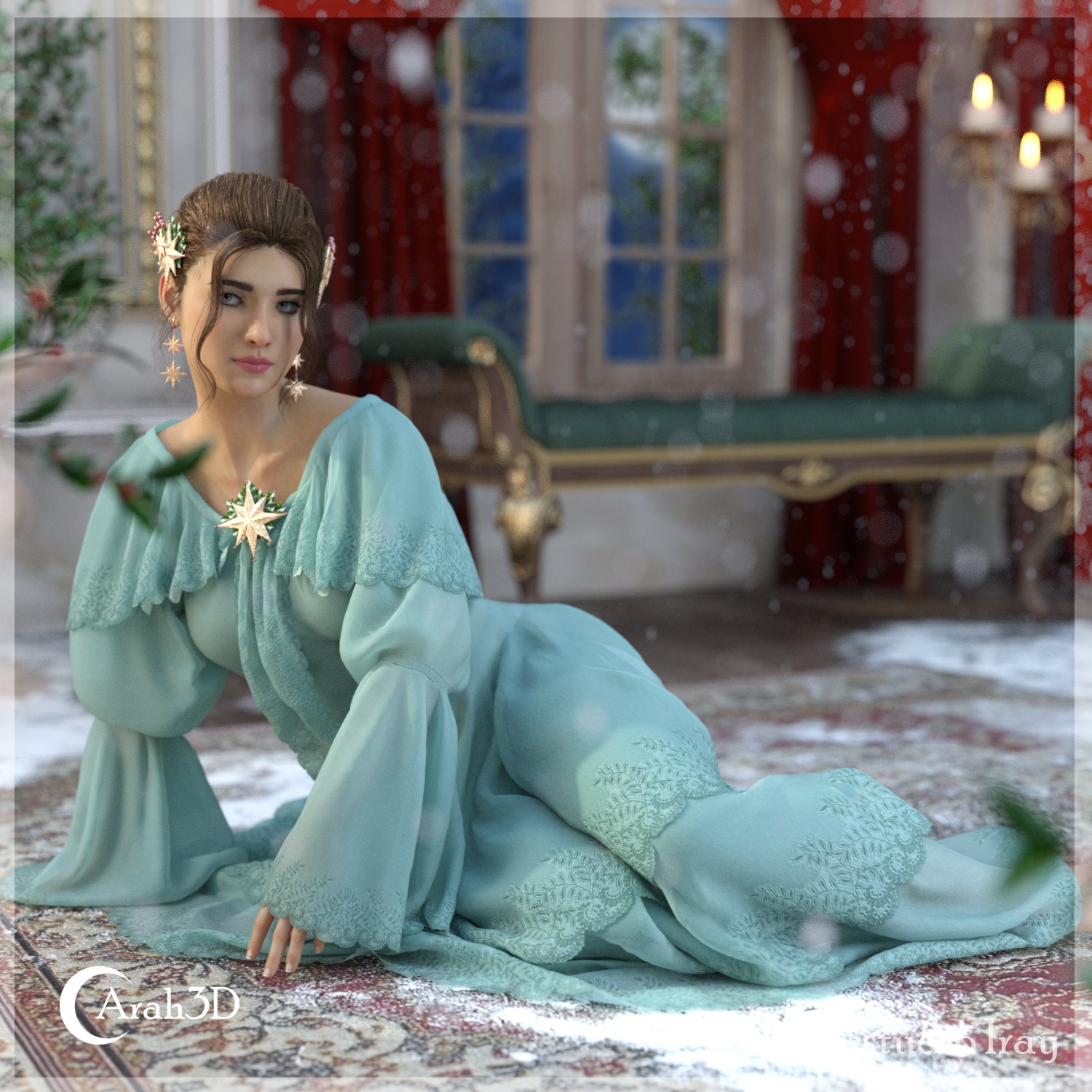 Arah3D Winter Holly for G8F and G9 by N/A