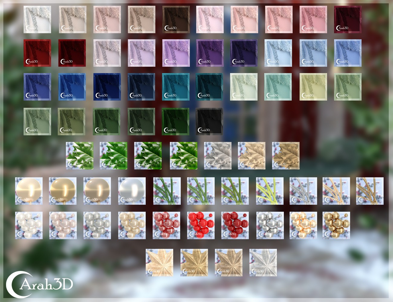 Arah3D Winter Holly for G8F and G9 by N/A