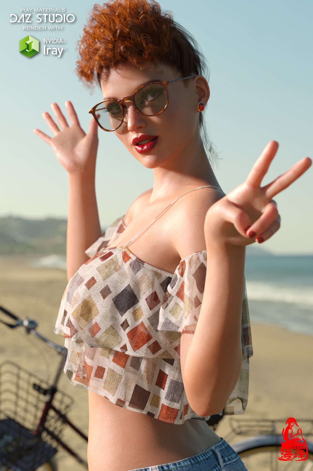 dForce Off Shoulder Crop Top for Genesis 8 & 8.1 Females by N/A