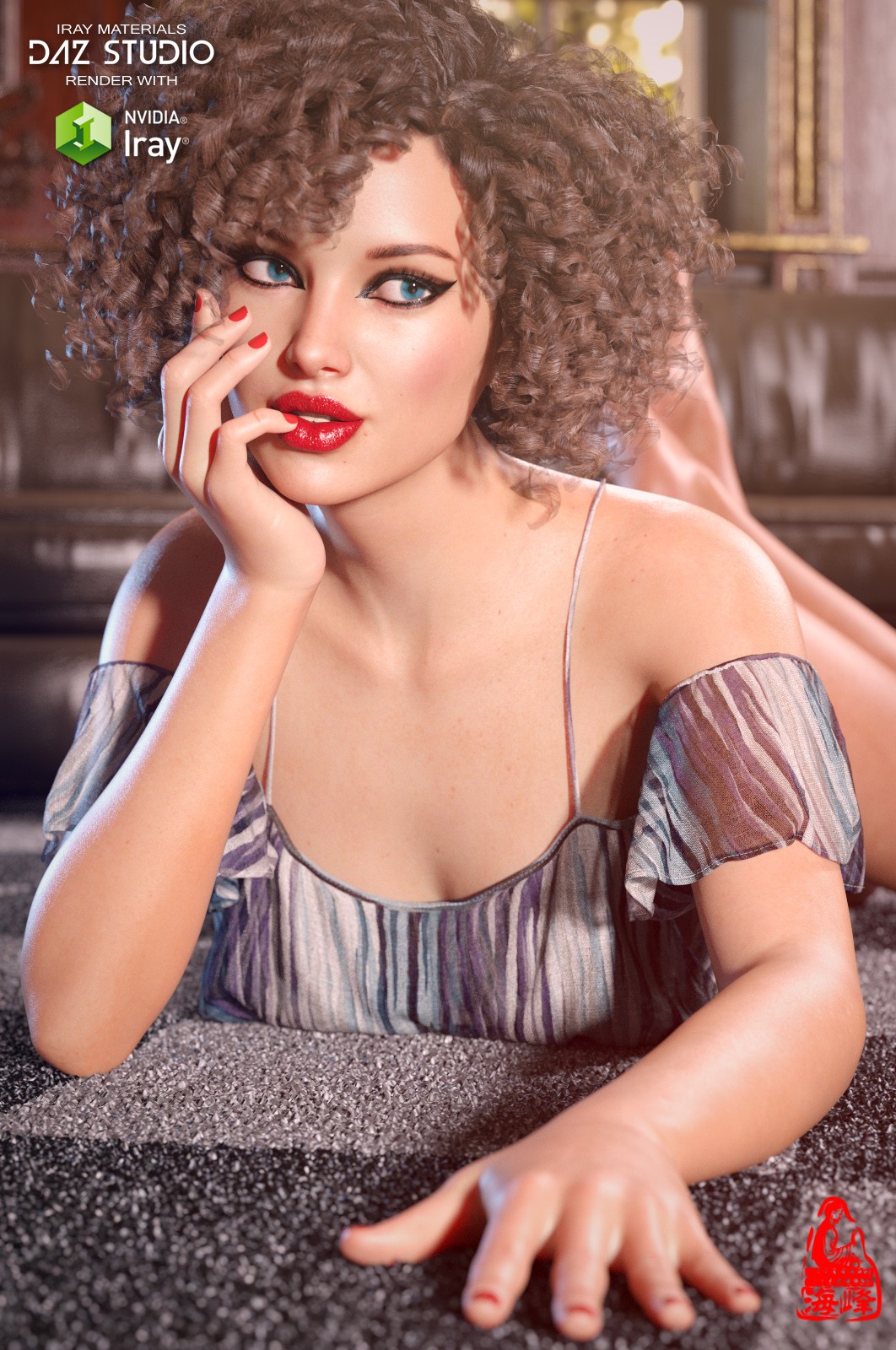 dForce Off Shoulder Crop Top for Genesis 8 & 8.1 Females by N/A