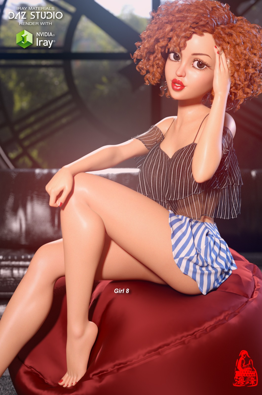 dForce Off Shoulder Crop Top for Genesis 8 & 8.1 Females by N/A