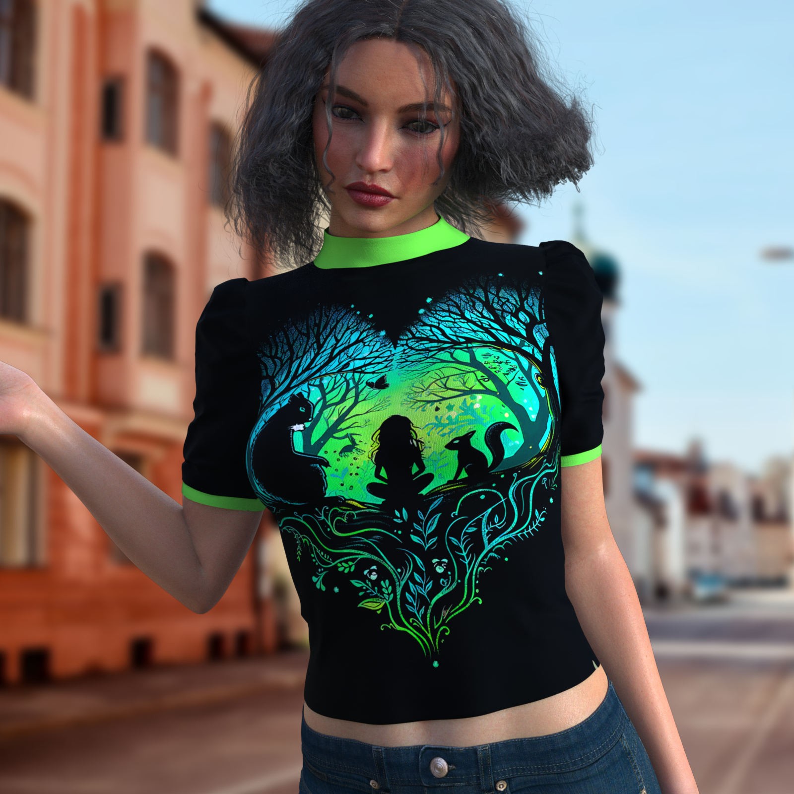 DA-SweetHeart for dForce Casual Short Sleeve Sweater by Sveva by N/A