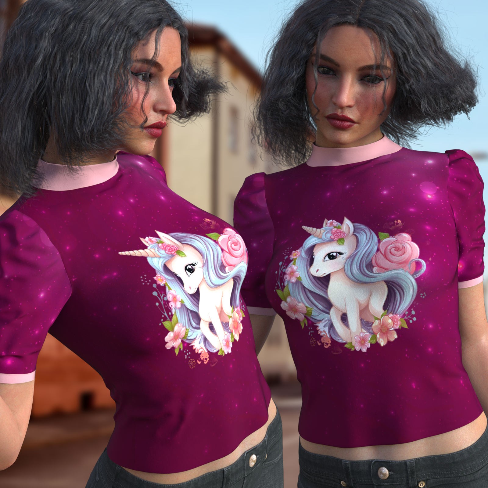 DA-SweetHeart for dForce Casual Short Sleeve Sweater by Sveva by N/A
