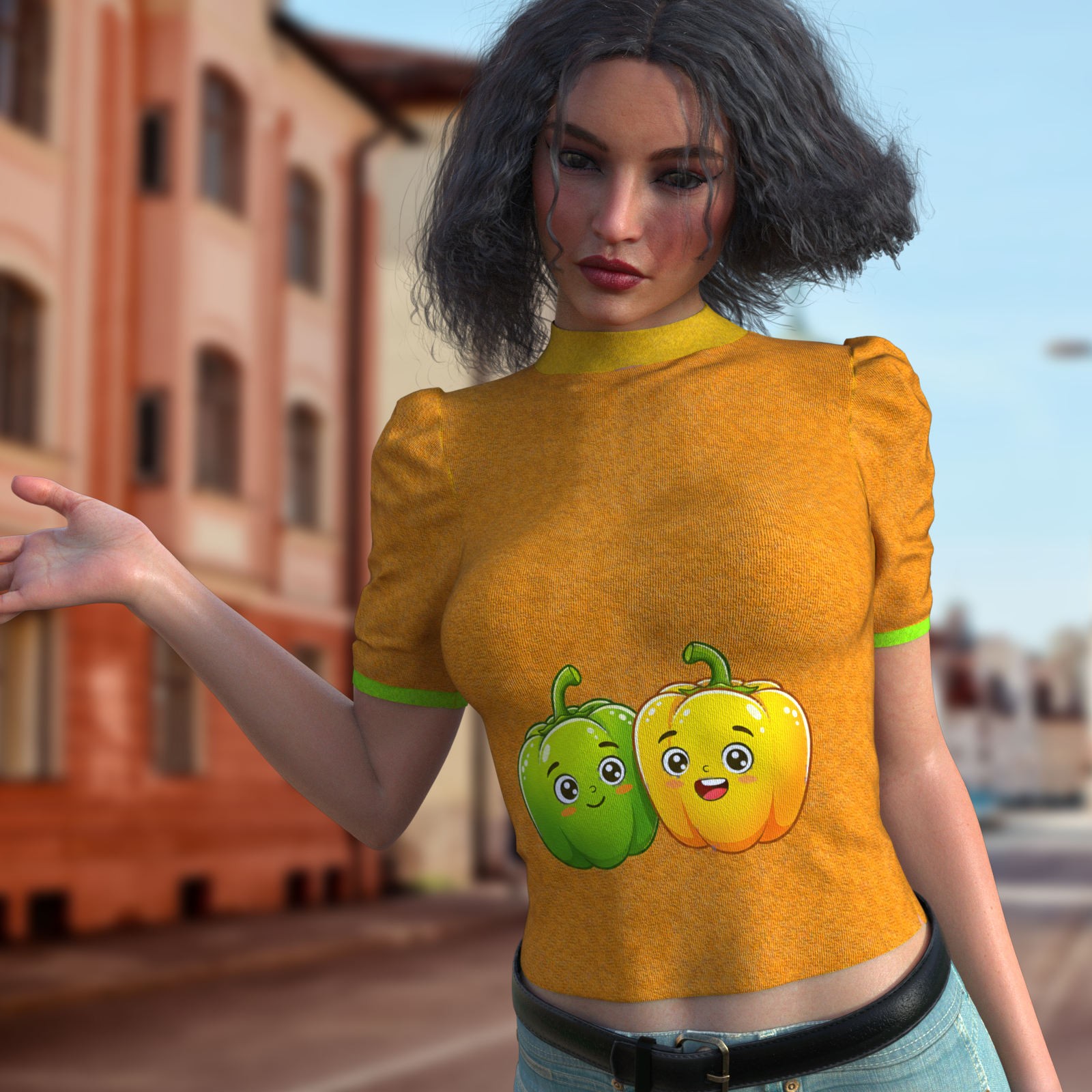 DA-SweetHeart for dForce Casual Short Sleeve Sweater by Sveva by N/A
