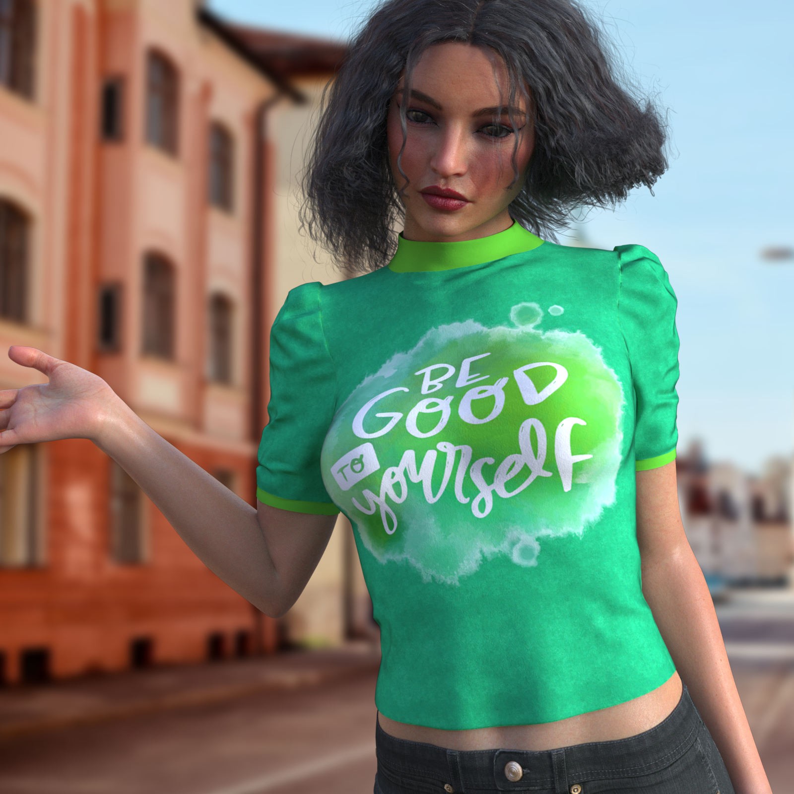 DA-SweetHeart for dForce Casual Short Sleeve Sweater by Sveva by N/A