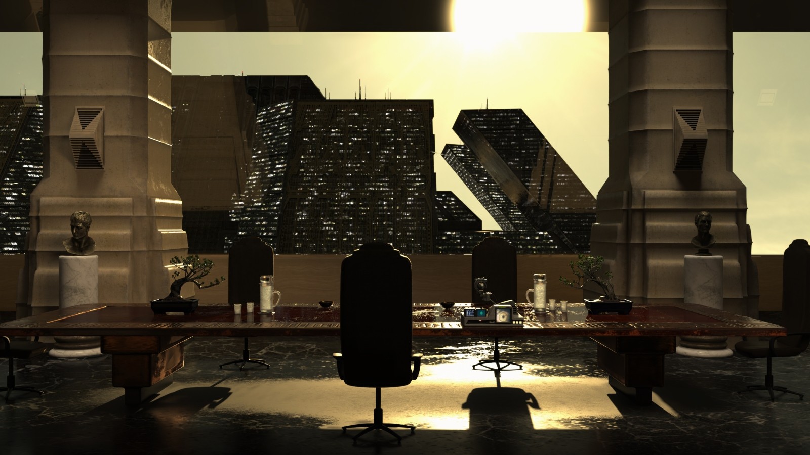 4th Sector Tyrell Office for Daz Studio by N/A